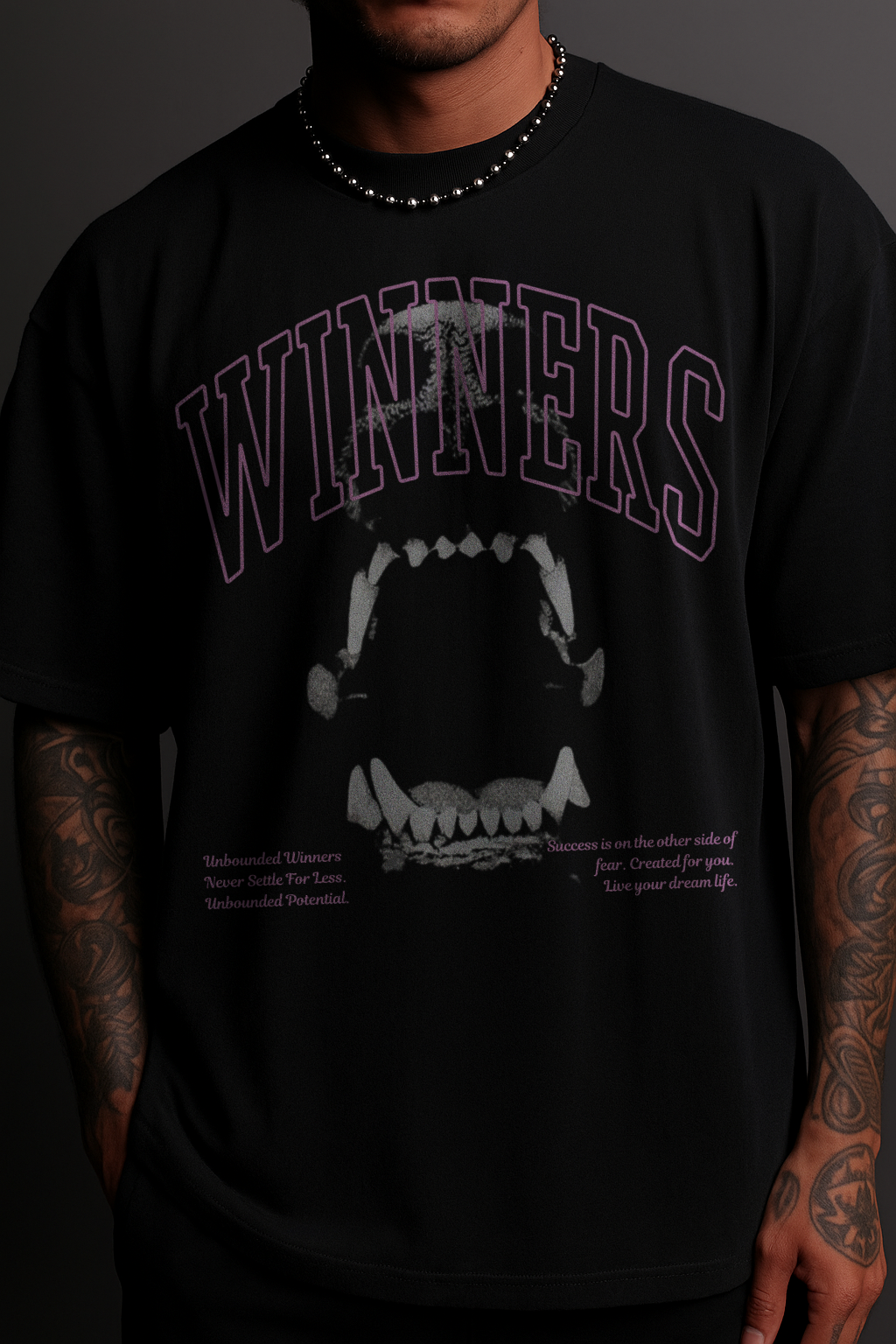 FEARLESS 'LIMITED' TEE IN BLACK