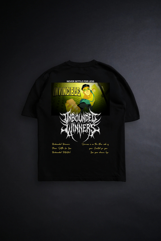 INVINCIBLE "PREMIUM" TEE IN NOIR