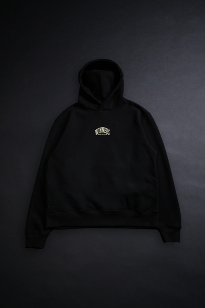GOD WINS "PREMIUM" OVERSIZED HOODIE IN NOIR